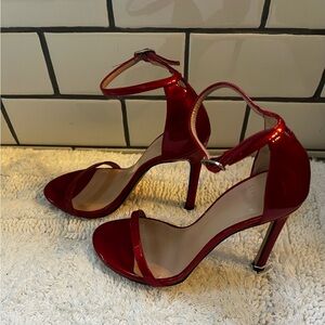 Stuart Weitzman red stiletto heels size 5 1/2.